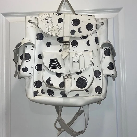 Grafea Bags Grafea Leather Oreo Backpack Rare Poshmark